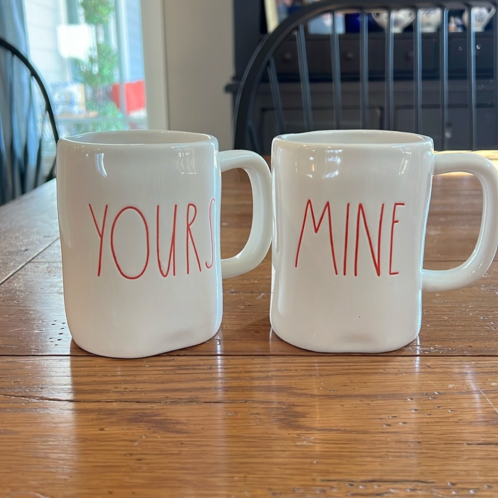 Rae Dunn mugs for Valentines